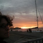 Chiara e il tramonto